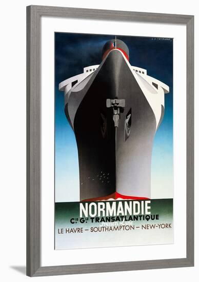 Normandie 1935-Adolphe Mouron Cassandre-Framed Art Print