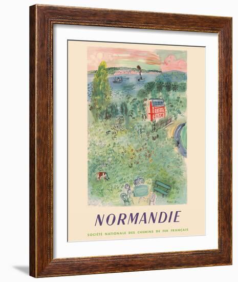 Normandie, France - SNCF (French National Railway Company)-Raoul Dufy-Framed Giclee Print