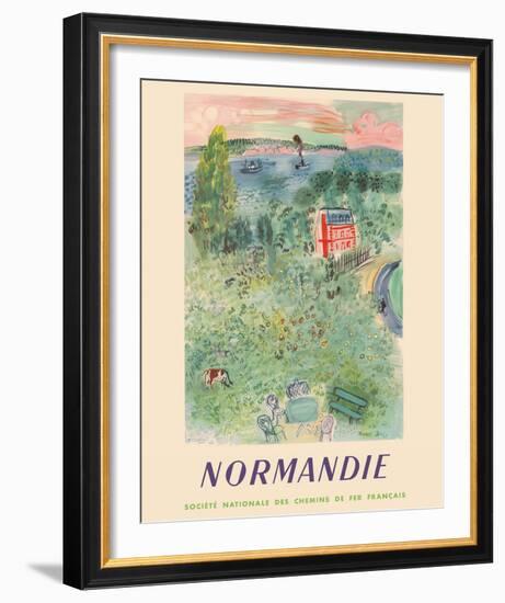 Normandie, France - SNCF (French National Railway Company)-Raoul Dufy-Framed Giclee Print