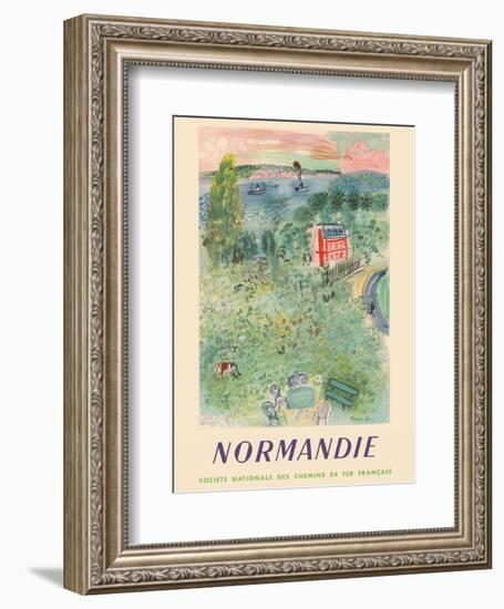 Normandie, France - SNCF (French National Railway Company)-Raoul Dufy-Framed Art Print