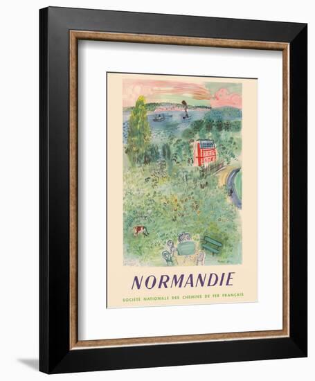 Normandie, France - SNCF (French National Railway Company)-Raoul Dufy-Framed Art Print