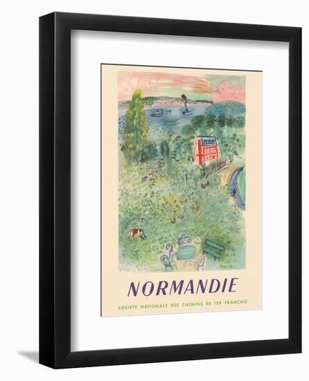 Normandie, France - SNCF (French National Railway Company)-Raoul Dufy-Framed Art Print