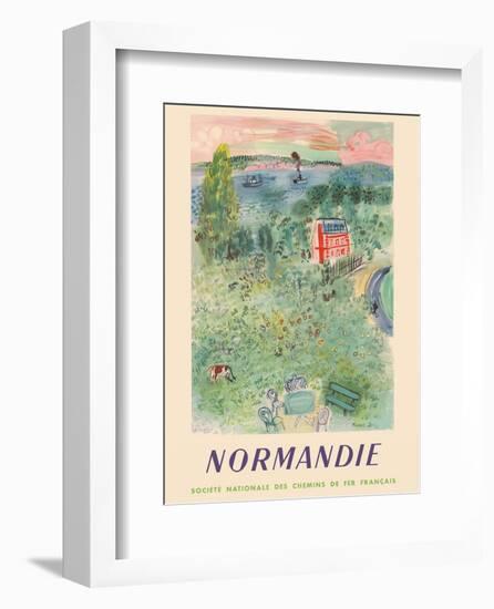 Normandie, France - SNCF (French National Railway Company)-Raoul Dufy-Framed Art Print