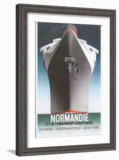 Normandie Ocean Liner-null-Framed Art Print