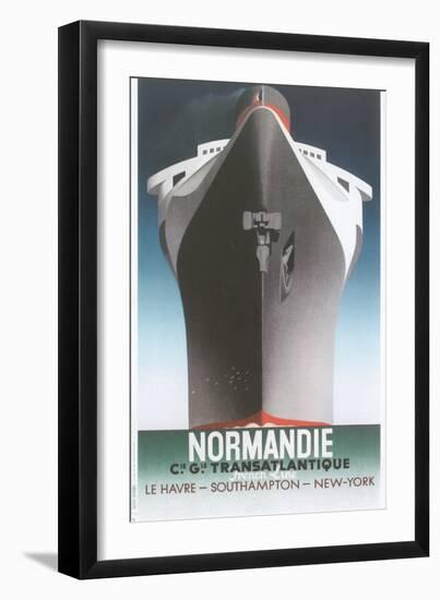 Normandie Ocean Liner-null-Framed Art Print