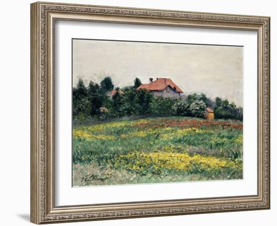 Normandy Countryside-Gustave Caillebotte-Framed Giclee Print