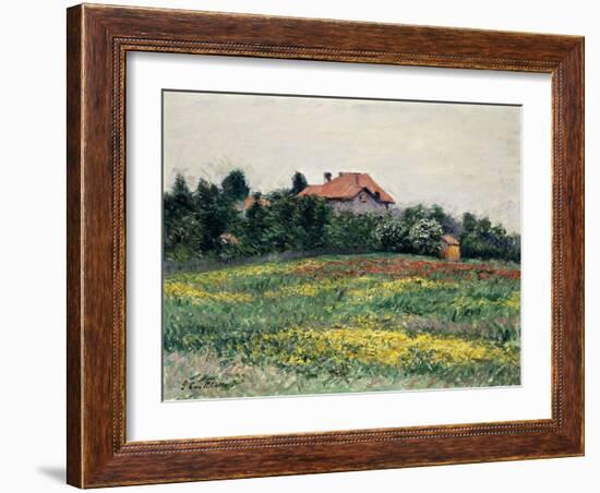 Normandy Countryside-Gustave Caillebotte-Framed Giclee Print