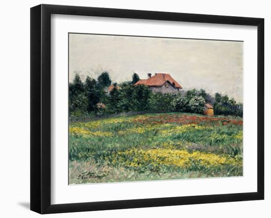 Normandy Countryside-Gustave Caillebotte-Framed Giclee Print