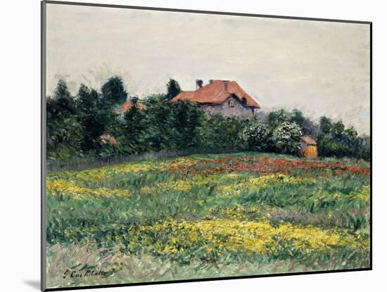 Normandy Countryside-Gustave Caillebotte-Mounted Giclee Print
