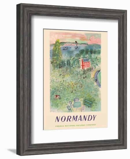 Normandy, France - SNCF (French National Railway Company)-Raoul Dufy-Framed Art Print