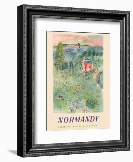 Normandy, France - SNCF (French National Railway Company)-Raoul Dufy-Framed Art Print