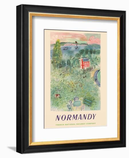 Normandy, France - SNCF (French National Railway Company)-Raoul Dufy-Framed Art Print