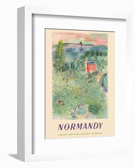 Normandy, France - SNCF (French National Railway Company)-Raoul Dufy-Framed Art Print