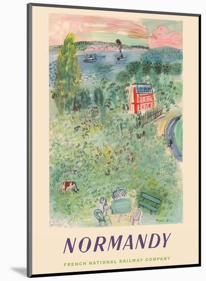 Normandy, France - SNCF (French National Railway Company)-Raoul Dufy-Mounted Art Print