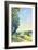 Normandy, Path on the Water, in the Evening at Sahurs-Alfred Sisley-Framed Art Print