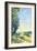 Normandy, Path on the Water, in the Evening at Sahurs-Alfred Sisley-Framed Art Print