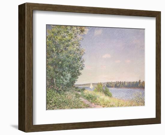 Normandy, the Water Path in the Evening, Sahurs, 1894-Alfred Sisley-Framed Giclee Print