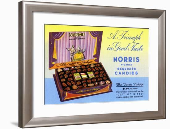 Norris Atlanta Exquisite Candies-Curt Teich & Company-Framed Art Print