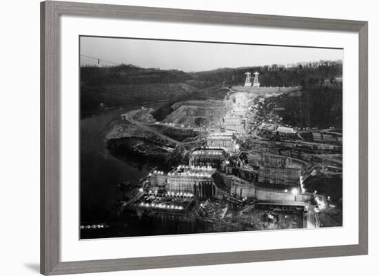 Norris Dam Being Built-null-Framed Photographic Print