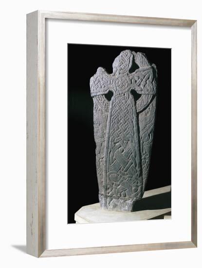 Norse dragon cross-slab from the Isle of Man, 11th century. Artist: Unknown-Unknown-Framed Giclee Print