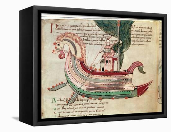 Norse Dragon-Prowed Ship, C10th Century-null-Framed Premier Image Canvas