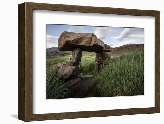 Norse Ruin of Gardar. Igaliku Gardar. Greenland-Tom Norring-Framed Photographic Print