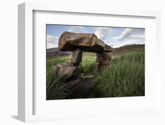 Norse Ruin of Gardar. Igaliku Gardar. Greenland-Tom Norring-Framed Photographic Print