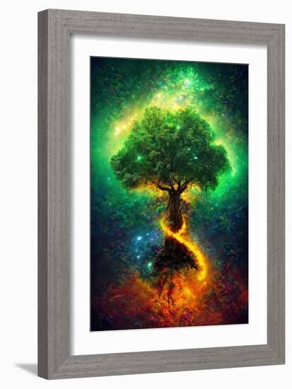 Norse Tree of Life-null-Framed Premium Giclee Print