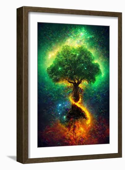 Norse Tree of Life-null-Framed Premium Giclee Print