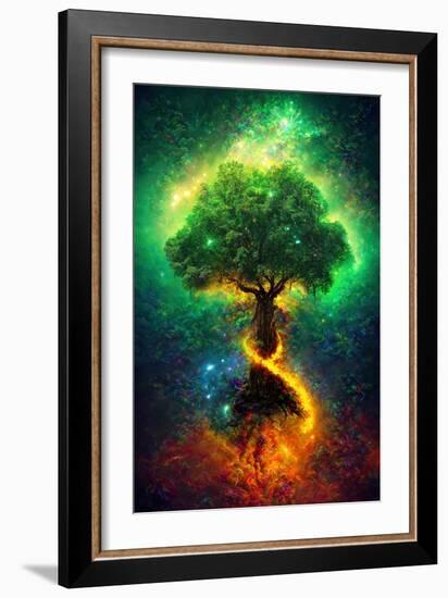 Norse Tree of Life-null-Framed Premium Giclee Print