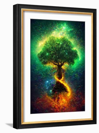 Norse Tree of Life-null-Framed Premium Giclee Print