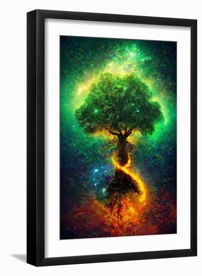 Norse Tree of Life--Framed Art Print