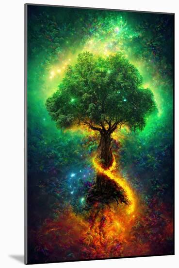 Norse Tree of Life-null-Mounted Art Print