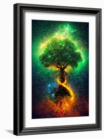 Norse Tree of Life-null-Framed Art Print
