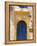 North Africa, Morocco, Essaouira, Medina, Blue and Yellow Door-Jane Sweeney-Framed Premier Image Canvas