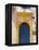 North Africa, Morocco, Essaouira, Medina, Blue and Yellow Door-Jane Sweeney-Framed Premier Image Canvas