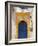 North Africa, Morocco, Essaouira, Medina, Blue and Yellow Door-Jane Sweeney-Framed Photographic Print