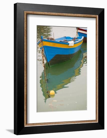 North Africa, Morocco, Rabat, Sale, fishing boats anchored at the mouth of the Bou Regreg river.-Emily Wilson-Framed Photographic Print