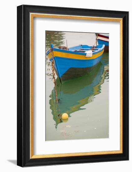 North Africa, Morocco, Rabat, Sale, fishing boats anchored at the mouth of the Bou Regreg river.-Emily Wilson-Framed Photographic Print