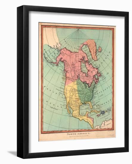 North America, 1790-J. Wilkes-Framed Giclee Print