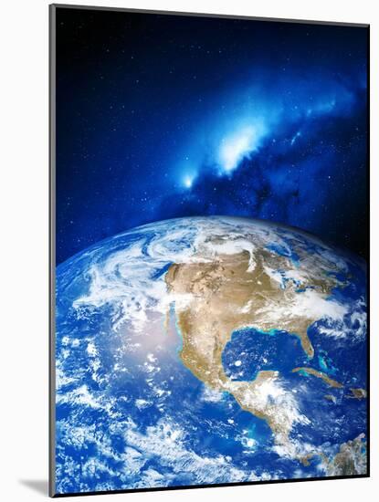 North America And the Milky Way-Detlev Van Ravenswaay-Mounted Photographic Print