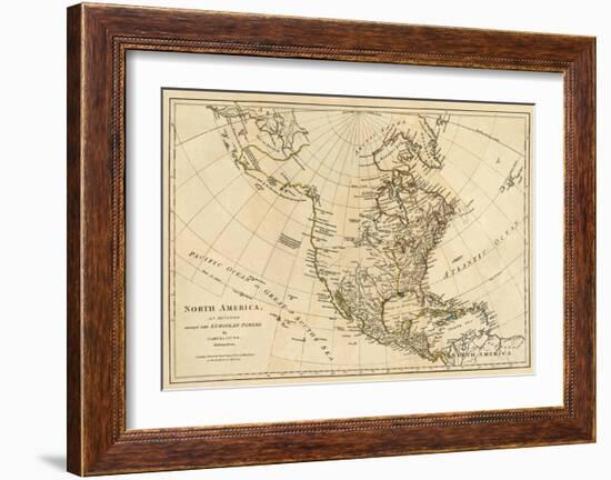 North America, As Divided amongst the European Powers, c.1776-Robert Sayer-Framed Art Print