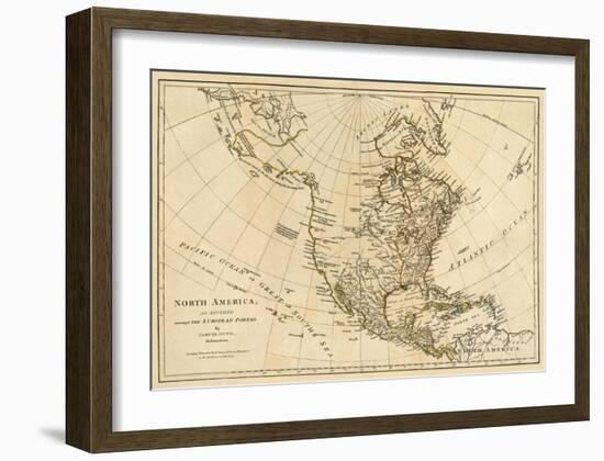 North America, As Divided amongst the European Powers, c.1776-Robert Sayer-Framed Art Print