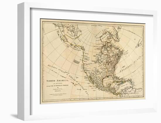 North America, As Divided amongst the European Powers, c.1776-Robert Sayer-Framed Art Print