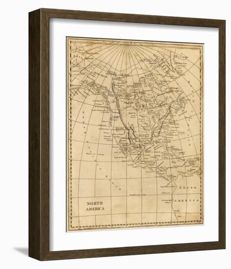 North America, c.1812-Aaron Arrowsmith-Framed Art Print