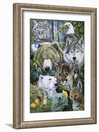 North America's Endangered-Jenny Newland-Framed Giclee Print