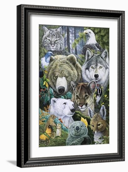 North America's Endangered-Jenny Newland-Framed Giclee Print