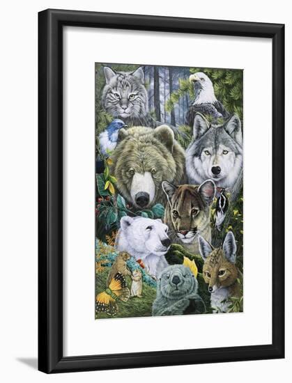 North America's Endangered-Jenny Newland-Framed Giclee Print