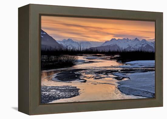 North America, the Usa, Alaska, Chugach Mountains-Bernd Rommelt-Framed Premier Image Canvas