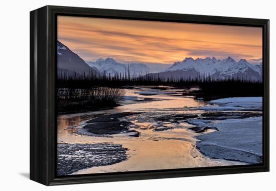 North America, the Usa, Alaska, Chugach Mountains-Bernd Rommelt-Framed Premier Image Canvas